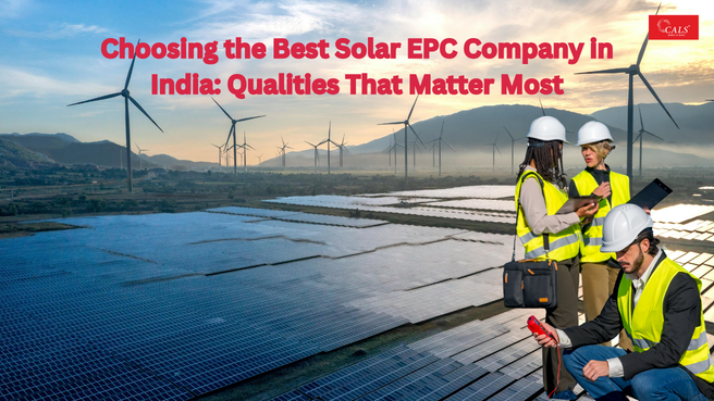 Solar EPC Company India providing complete solar engineering, procurement, and construction solutions for commercial and industrial projects by CALS India.