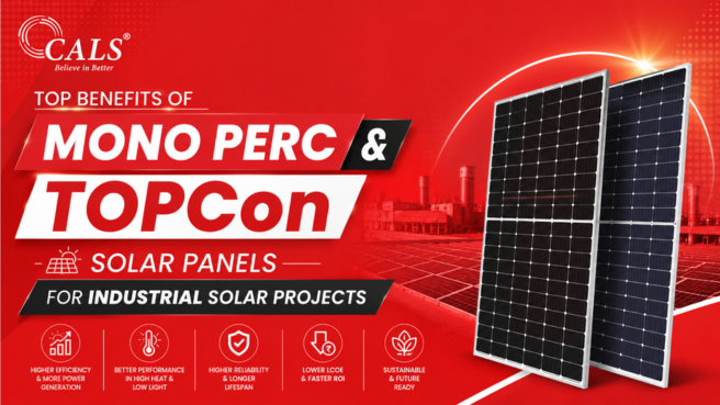 High-efficiency industrial solar EPC project by Cals India