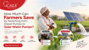 Solar water pump for agriculture in India helping farmers reduce irrigation costs
